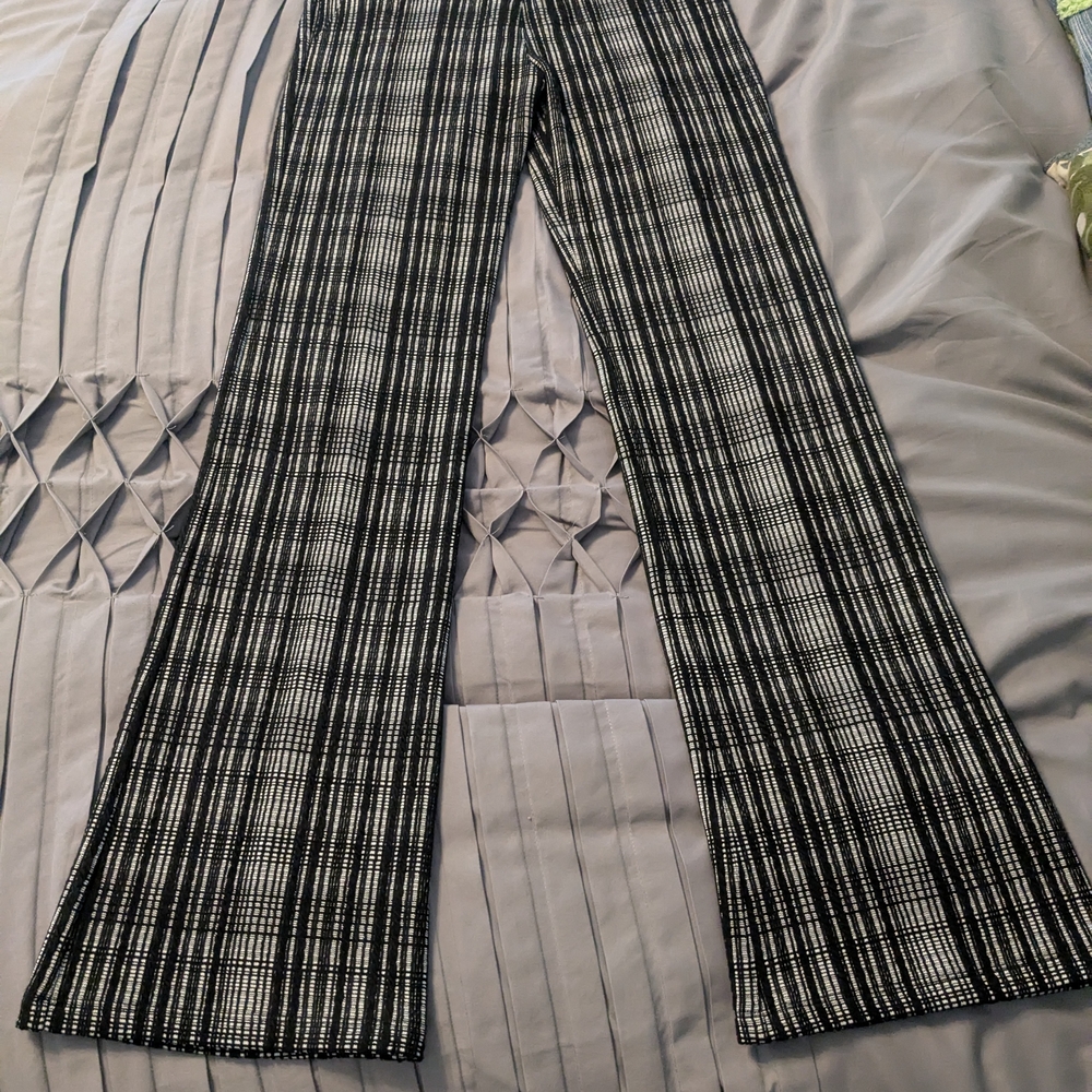 Black and White Plaid Pants